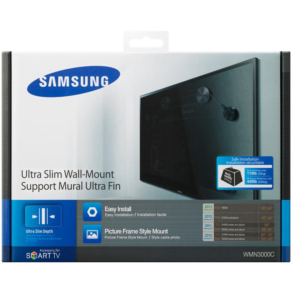 WMN3000AX, 200 x 200 mm, Nero, Acciaio inossidabile, LED TV: 2013: UE40F7000 2012: ES6500 series (32" ~ 40")  - Foto 2